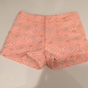 Coral colored shorts from H&M